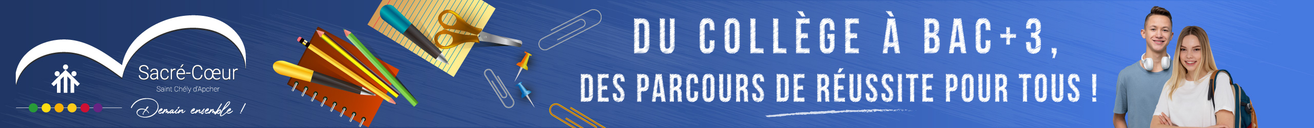 DES PARCOURS DE RÉUSSITE POUR TOUS ! Bandeau 2026